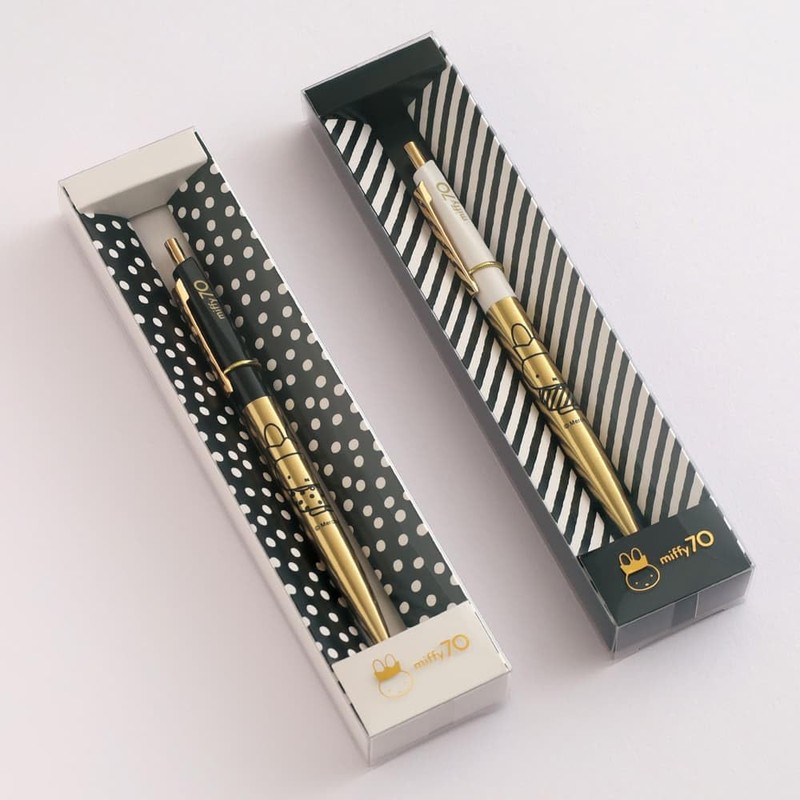 Green Flash Miffy Brass Ballpoint Pen, Dot GMB-012