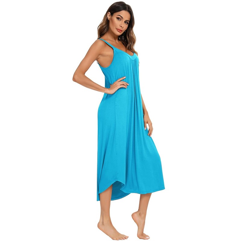 Jlowesun Women'S Pajamas, Soft Cotton Comfortable Long Loungewear with Wavy