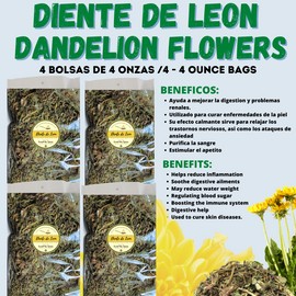 Sweet Pea Spices Diente de Leon Herbal/Tea 1 Lb- 453g (4/4 oz) Dandelion Leaf, Detox Kidney Tea