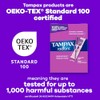 Tampax Radiant Tampons Multipack, with LeakGuard Braid, Light/Regular Absorbency, Unscented,