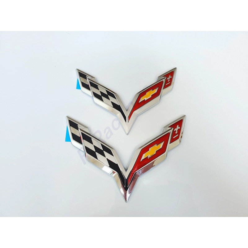 GM 2014-2019 Corvette C7 Chrome Black Front & Rear &