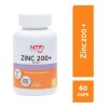Zinc 200 + Vitaminas C Y D3 60 Cáps. Suplemento