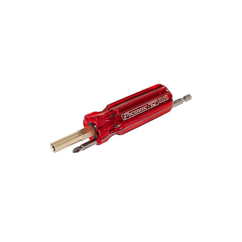Picquic SIXPAC Plus 7 pc. Multi-Bit Screwdriver 6 in.