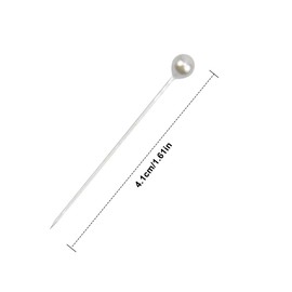 100 Pins with Pearl Head, White Pearl Pins with Round Faux Pearl Head, Pearl Head Pins for Sewing Pearl Head, Sewing, Heming, Tailoring, Decorations