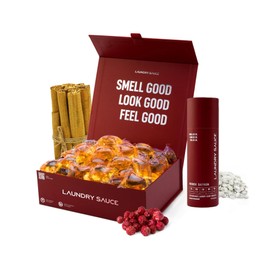 Laundry Sauce - Luxury Scented Laundry Detergent Pods & Scent Booster Bundle (French Saffron) - Natural Essential Oils, Easy-To-Use, Laundry Pods - Cruelty-Free, Paraben-Free, Dye-Free & HE Compatible