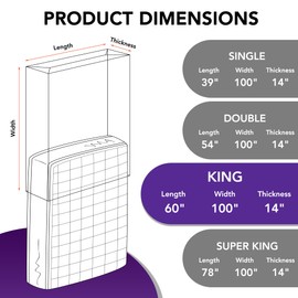 Oumaru Mattress Bag for Moving and Storage, 5 Mil Heavy Duty Bed Mattress Cover, Mattress Protector Super Thick and Tear Resistant (King)