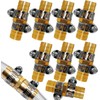 Fitvell 8PCS 1/2 Inch Garden Hose Repair Mender Brass Water