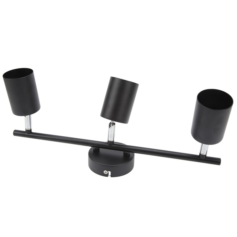 LED Track Light Kit 3 Heads 15.9in Arm 90 Degrees