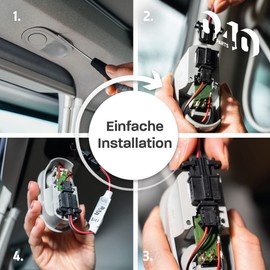 040 Parts LED Dimmer Compatible with VW T5, T6 Bulli - Converts Simple LEDs to Dimmable LEDs with Remote Control