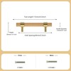 XXJAY Wooden Drawer Pulls,6-Pack Beech Wood Drawer Handles 2.5in,Suitable for
