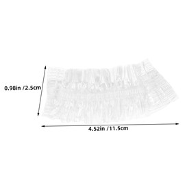 OATIPHO 100pcs Disposable Clear Ear Covers Ear Caps for Hair Dye Shower Spa and Salon Use Lightweight and Comfortable for Home Hotel Travel Needs