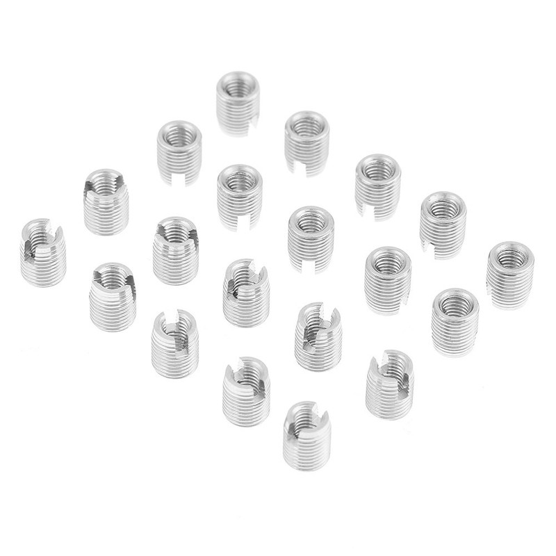 20pcs Stainless Steel SUS303 Self Tapping Slotted Screw Helical Thread