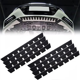 Universal Front Bumper Scrape Guard Skid Plate Protection for Lowered Cars, Protect Bumper with Durable Anti-Scratch Protection-8 Pieces kit