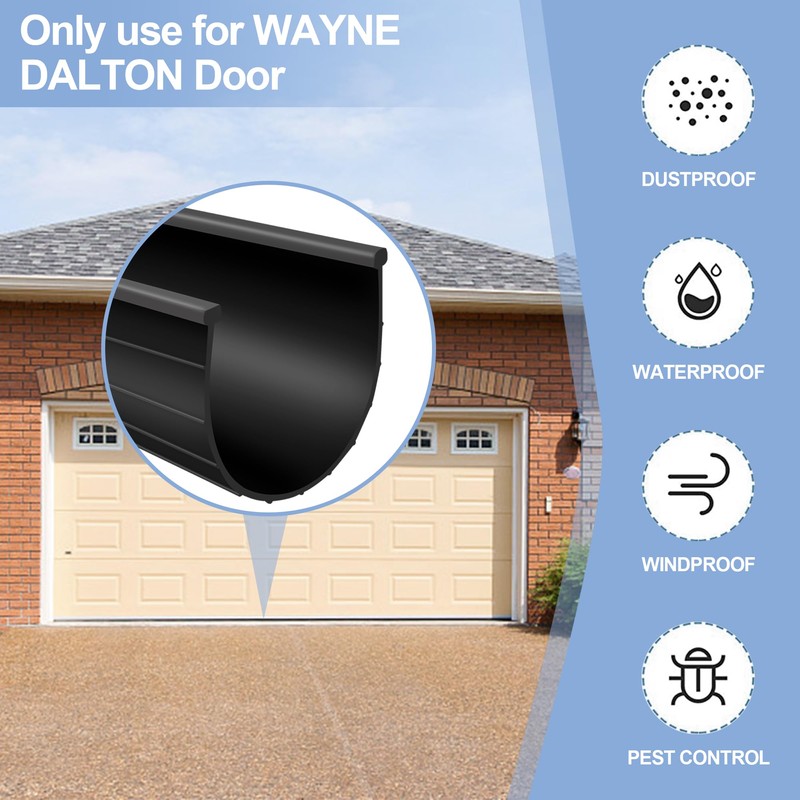 Garage Door Seal 154448 for Replacement Wayne Dalton Garage Door