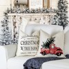 Christmas Pillow Covers 18x18 Set of 4 Christmas Pillows Farmhouse