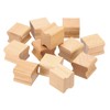 PATIKIL 25x25mm Blank Wood Rubber Stamp Mounts, 12 Pack Wooden