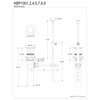 Kingston Brass KBP1001 Plastic Pop-Up Drain with Overflow, Polished Chrome