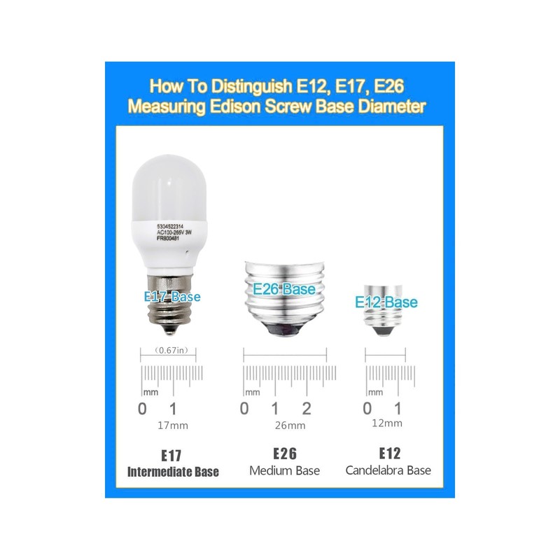 Delushaka 5304522314 Refrigerator Led Light Bulb Compatible for Frigidaire Refrigerator