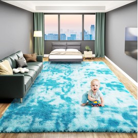 Alfombras suaves y esponjosas para recámara, 3 x 5 pulgadas, alfombras de área moderna para interiores y sala de estar, para habitación de niños, decoración del hogar, alfombra de bebé, alfombra de