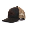 ARIAT Men's Embroidered Flag Snapback Cap, Brown