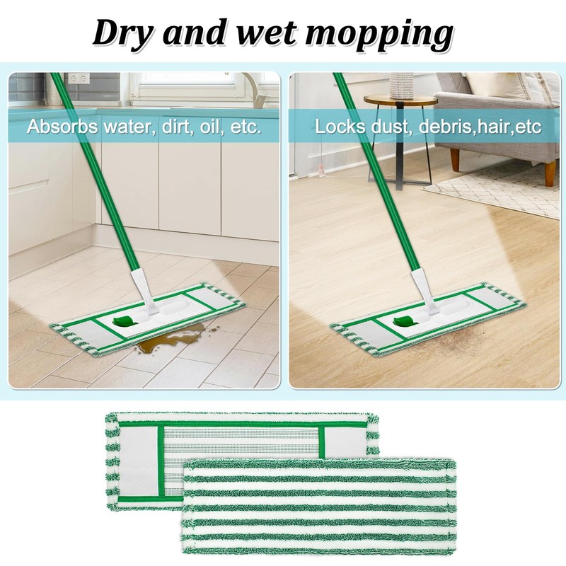 Microfiber Mop Pad Refills Compatible with Libman Wet & Dry
