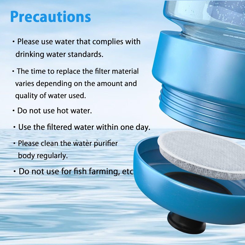 BAMBOOST Disc Water Filter replacement for Brita Fill and Go