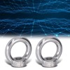 10Pcs Lifting Eye Nut Stainless, Bolts Eye Bolts Steel Ring