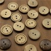 CABODYALS 20 MM 100 Pcs 2 Holes Coco Buttons Small