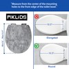 Toilet Seat, Slow Close, Premium Moulded Wood, Quick Release, Slate