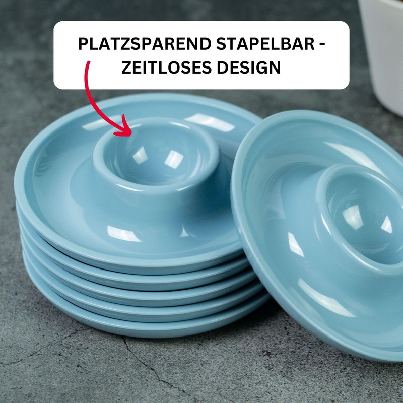 Westmark 206222E7 Egg Cups SAN ABS Blue 6 Pieces +