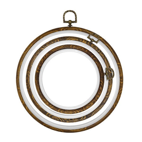 ULTNICE Embroidery Hoop Ring Cross Stitch Hoop Crochet Circle Set