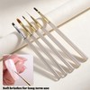 Nail Art Brushes 5PCS Ombre French Tip Plaid Flower Painting