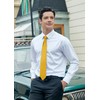 HISDERN Men's Wedding Ties and Pocket Square Solid Tie Cufflinks