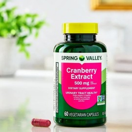Spring Valley 500mg Cranberry Dietary Supplement - 60 Capsules