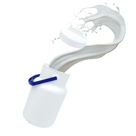 ARTECSIS Milk Jug with Lid 2.0 L Milk Jug Transport Jug Plastic with Carry Handle