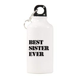 Elvoes Sports Water Bottles Best Sister Water Bottle BPA Free Stainless Steel Bottle with Cap Wild Mouth Sister Gifts Great for Sport Home Travel Outdoors (400ml/17oz)