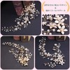 Lunali Headdress Wire Twig Pearl Flower Wedding Headband Hair Accessory