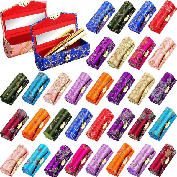 Swiffen 36 Pcs Lipstick Holder Cases with Mirror Bulk, Indian