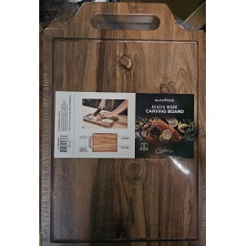 Blackstone Acacia Culinary Wood Carving Cutting Board 12"x 18"x 1", New Sealed