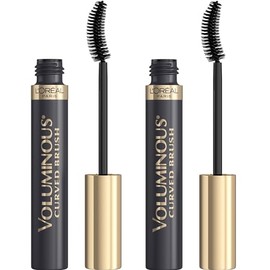 LOreal Paris Makeup Voluminous Original Volume Building Curved Brush Mascara, Black, 2 Count                                                          