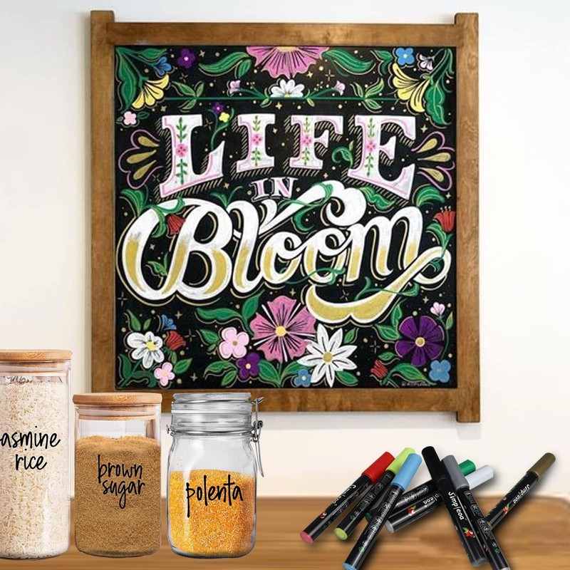 Chalk Marker for Blackboards, Dustless & Non-Toxic Ink - Wet