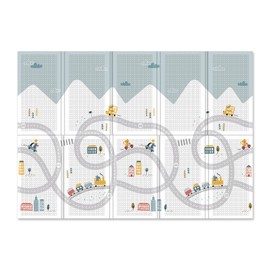 Parklon Baby Play Mat, Foldable, Lightweight, Portable, Comes with Carry Case, Large Size (78.7 x 55.1), Indoor, Outdoor, Waterproof, Made in Korea - Happy Travel