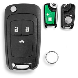 433 MHz for Opel Vauxhall Astra J Key Opel Mokka Key Insignia ID46 Chip Opel Insignia Key 3 Buttons with Key Ring