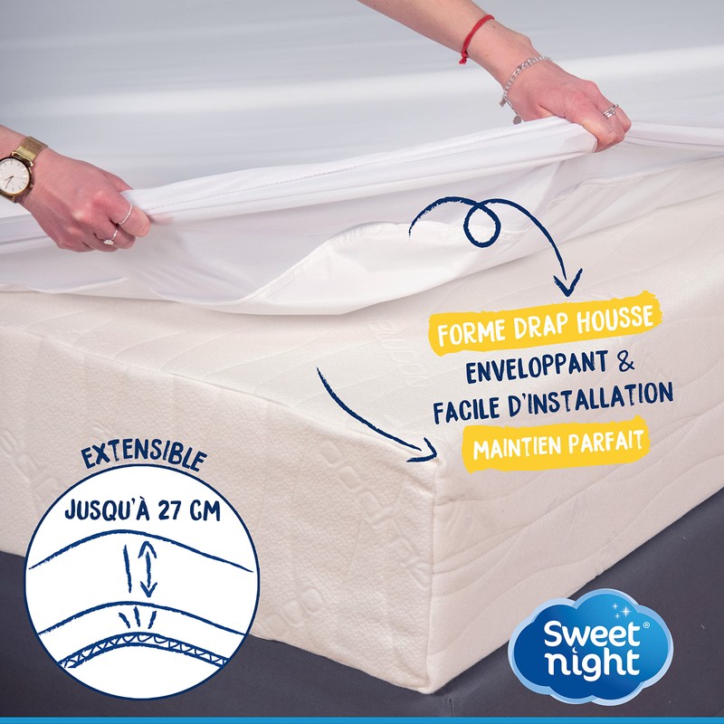 Sweetnight Mattress Protector 90 x 200 cm Waterproof and Anti-Dust