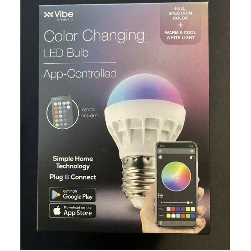 Vibe E-ssential Color Changing Smart RGBW LED Bulb - BT