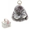 Fluffy Bunny Keychain - Ultra Soft Plush Rabbit Charm