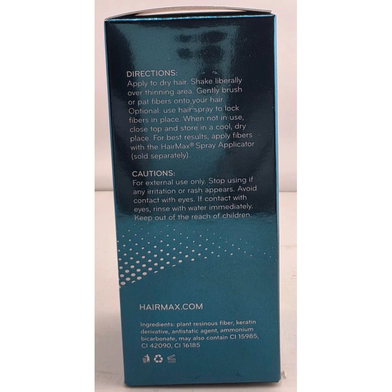 HairMax Hair Fibers Instant Coverage Density 30 Gram 1.06 oz