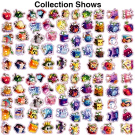 GTOTd Devil Anime Fruits Video Game Stickers (100 pcs) Gifts Gaming Cute Sticker Merch Party Supplies Wall Art Room Decor Decals Vinyls for Laptop Waterbottle Phone Adults Teens Kids.