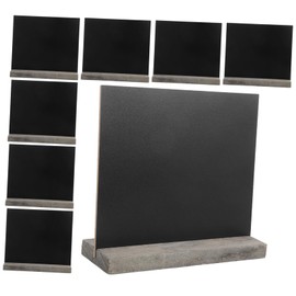 SEWACC 8pcs Mini Tabletop Chalkboard Signs with Removable Base Wooden Framed Small Blackboard for Restaurant Wedding Party Crafts