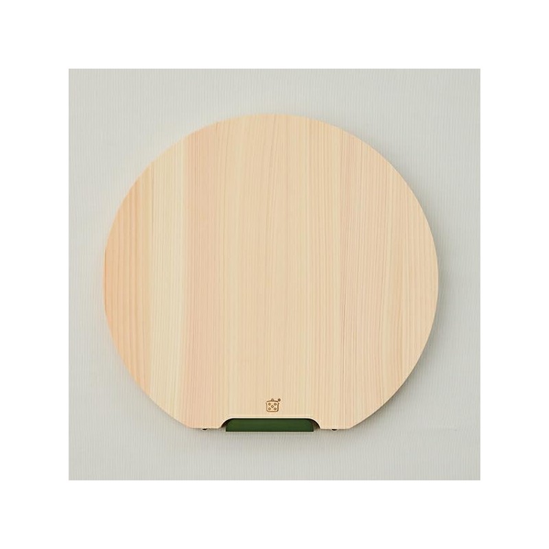 Spacious Space Harumi Kurihara Wooden Round Cutting Board, Small, W24A00453121